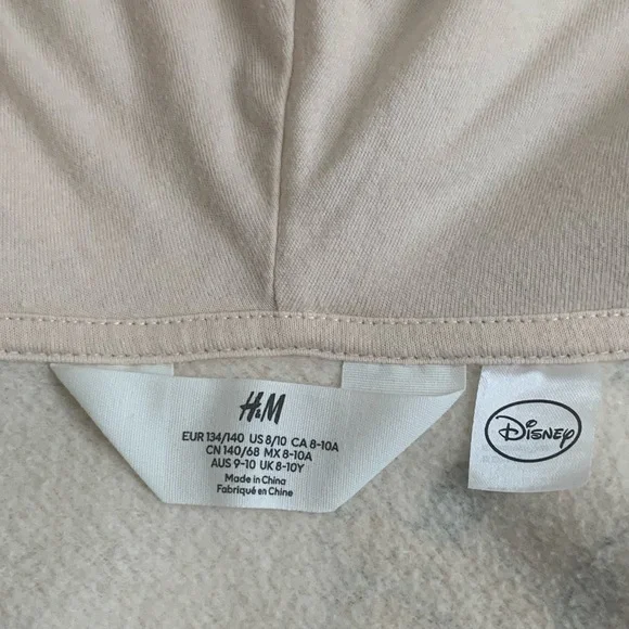 H&M Disney Kids Mickey Mouse & Friends Minnie Girls Hoodie Sz 8-10 - Picture 7 of 8